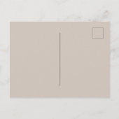 エレガントTaupe Scriptミニマル卒業3写真 インビテーションポストカード (裏面)