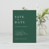 エレガントTaupe Wedding Save the Date (スタンド正面)