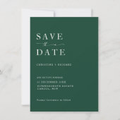 エレガントTaupe Wedding Save the Date (正面)