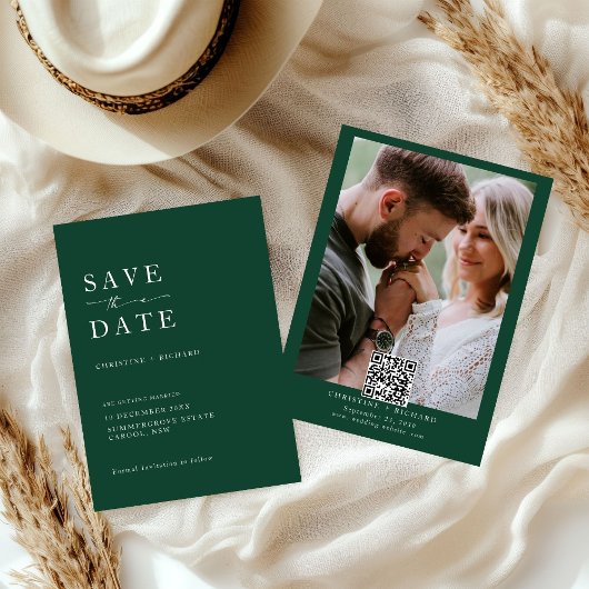 エレガントTaupe Wedding Save the Date