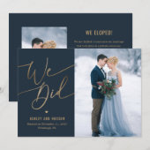 エレガントTouch結婚発表会 サンキューカード (正面/裏面)