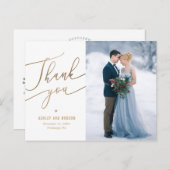 エレガントTouch編集可能カラーサンキューポストカード ポストカード (正面/裏面)