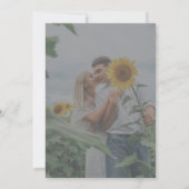 エレガントVellum Black & White Overlay Photos 結婚 招待状 (裏面)