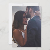 エレガントVellum Overlayシンプル2写真結婚s 招待状 (裏面)