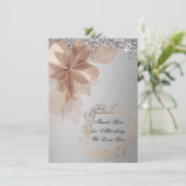 エレガントVexanzaパーソナライズされたサンキューカード サンキューカード (スタンド正面)