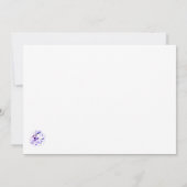 エレガントViolets日付の保存 セーブザデート (裏面)