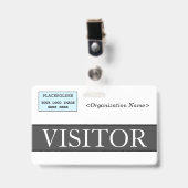 「エレガントVISITOR」バッジ バッジ (正面 （クリップ付）)