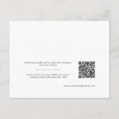 エレガントViva Magenta Bohoの結婚詳細QRコード エンクロージャーカード (裏面)