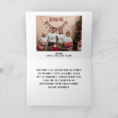 エレガントVrolijk Kerstfeest fotocollage Kerstkaart シーズンカード (内部)