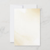 エレガントW/Without Meet, Golden Yellow, 結婚's 出欠カード (裏面)