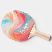 エレガントWavesスカラフルクリプト名 卓球ラケット (横)