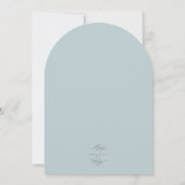 エレガントWelcome Little Wildflower Baby Shower 招待状 (裏面)