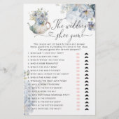 エレガントWildflowers blueの結婚シューゲーム (正面)