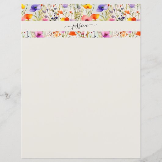 エレガントwildwflowersスクリプト名 (正面)