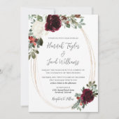 エレガントWinter Christmas Photo結婚's 招待状 (正面)