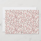 エレガントWinterberry Patternファミリーの写真 シーズンカード (裏面)