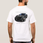 エレガントZ-06自動車芸術 Tシャツ (裏面)