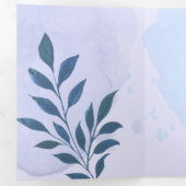 エレガンブルー結婚エステティック 三つ折り招待状 (内部最初)