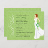 エレガンモダンスブライダルシャワー招待 招待状 (正面/裏面)