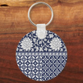エレガ中国のンス:シームレスなオーナメント キーホルダー (裏面)