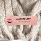 エレガ企業のンス:カスタムメタリック名タグ&テキスト 名札