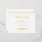 エレガ伝統的ントなウェディングフォイルのエンクロージャカード 箔招待状ポストカード (正面/裏面)