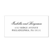 エレガ伝統的ントウェディング差出人住所 ラバースタンプ (インプリント)