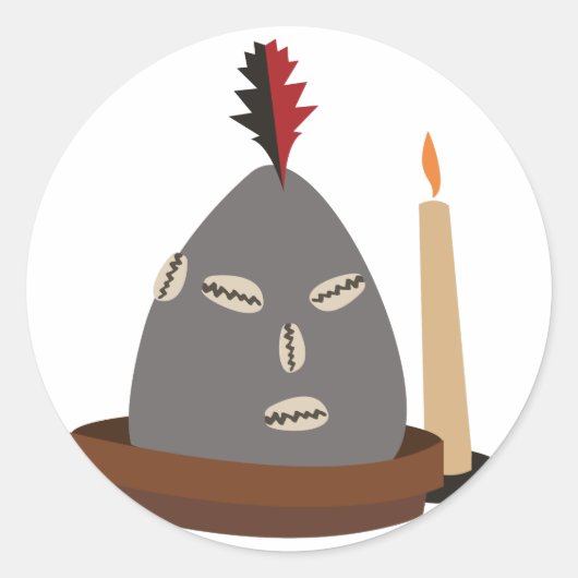 エレガ像 ラウンドシール (正面)