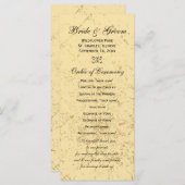 エレガ動揺してント結婚式 プログラム (正面/裏面)