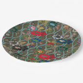 エレガ日本のンス:ヴィンテージフローラ ペーパープレート (アングル)