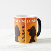 エレガ王室のンス:イギリスのヴィンテージ・クイーン・ロンドン モーフィングマグカップ (正面右)