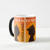 エレガ王室のンス:イギリスのヴィンテージ・クイーン・ロンドン モーフィングマグカップ (正面左)