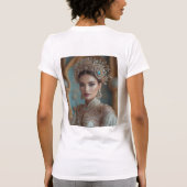 エレガ王室のンス – 金ゴールドの時代を超えた美しい Tシャツ (裏面)