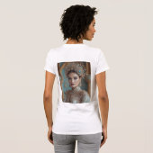 エレガ王室のンス – 金ゴールドの時代を超えた美しい Tシャツ (裏面フル)