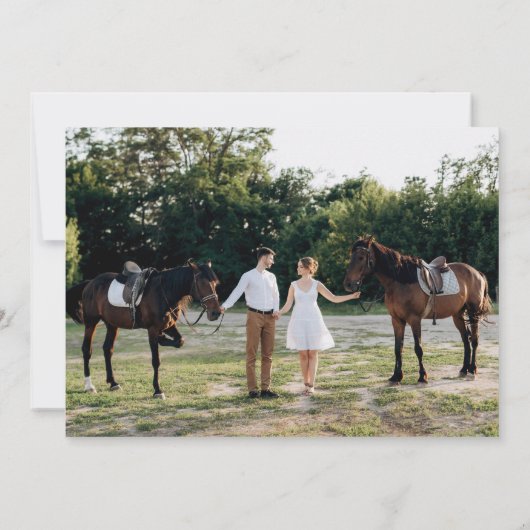 エレガ素朴ンス結婚リハーサル招待状 招待状 (裏面)