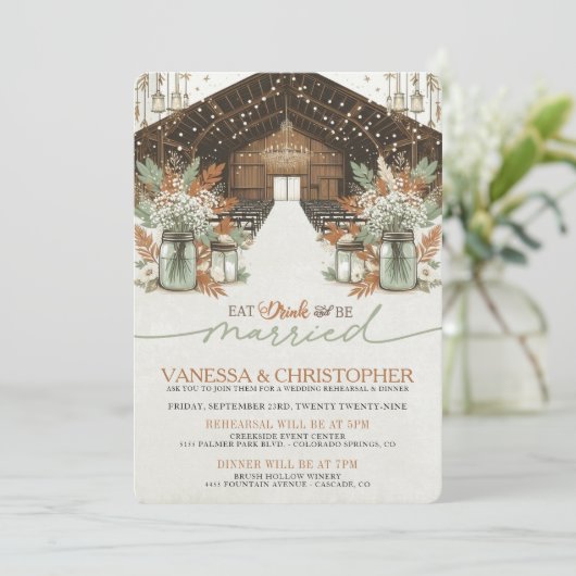 エレガ素朴ンス結婚リハーサル 招待状 (スタンド正面)