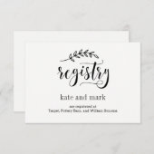 エレガ素朴ンス編集可能カラーレジストリカード エンクロージャーカード (正面/裏面)