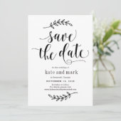 エレガ素朴ンス編集可能カラー日付カードの保存 サンキューカード (スタンド正面)