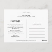 エレガ素朴ンス編集可能カラー結婚の更新 ポストカード (裏面)