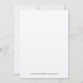 エレガ素朴ンス編集可能カ結婚ラーの更新カード サンキューカード (裏面)