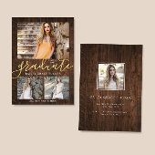 エレガ素朴ンス4 – 写真コラージュ卒業アナウンクス 案内状