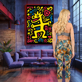 エレガ素朴ンス:ジオメト自然リ抽象芸術パターン カプリレギンス