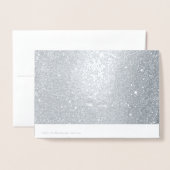 エレガ素朴ントウェディング実在フォイルサンキューカード 箔カード (裏面封筒付き)