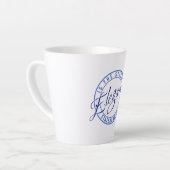 エレガ静かンス、はっきりしたスタイル カフェラテマグ (左アングル)