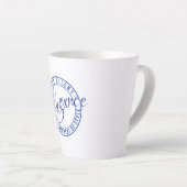 エレガ静かンス、はっきりしたスタイル カフェラテマグ (右アングル)