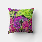 エレガ鮮やかンス葉パターン クッション (裏面)