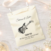 エレキギターありがとう フェイバーバッグ (クリップ留めされた状態)