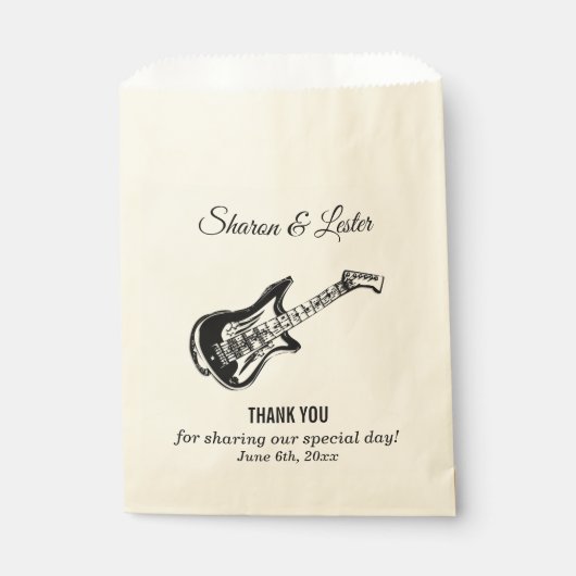 エレキギターありがとう フェイバーバッグ (正面)