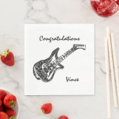 エレキギターおめでとう スタンダードランチョンナプキン (インサイチュ)