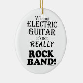エレキギターなし – ロックバンド セラミックオーナメント (右)